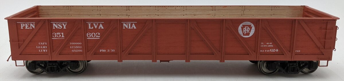 InterMountain 26608S-06 O PRR Composite Drop Bottom Gondola #351602 (2-Rail) LN/Box