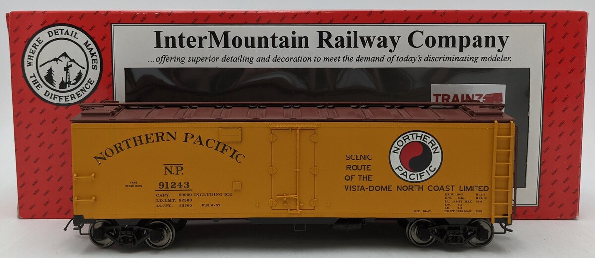 InterMountain 25315S-12 O NP Steel Sided Ice Bunker (Vista Dome) #91243 (2-Rail) EX/Box