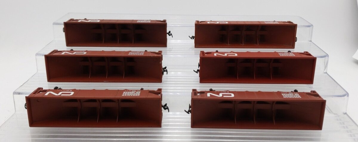 Bachmann HO Scale Assorted Canadian National 4-Bay Hopper Cars [6] VG