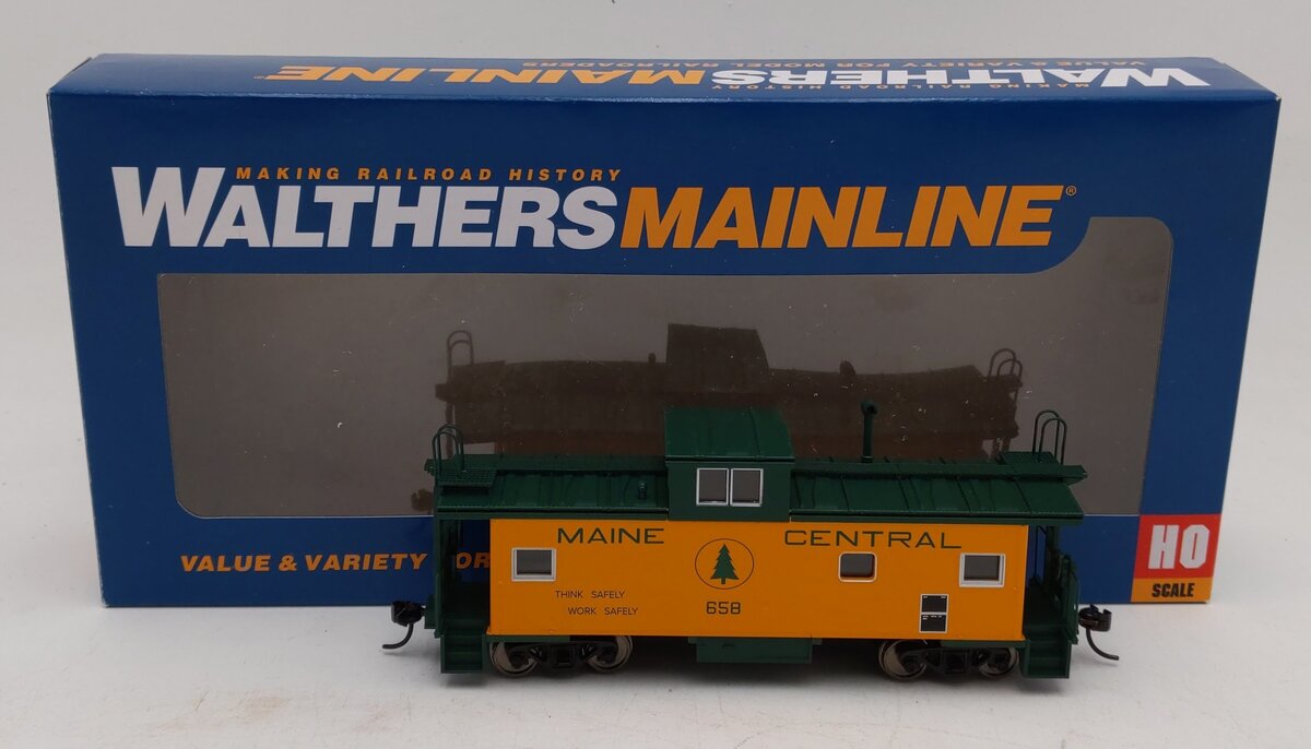 Walthers 910-8755 HO Maine Central International Wide-Vision Caboose Car #658 LN/Box