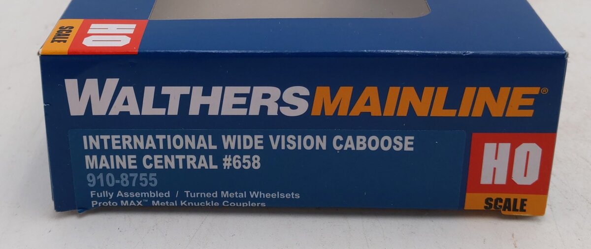 Walthers 910-8755 HO Maine Central International Wide-Vision Caboose Car #658 LN/Box