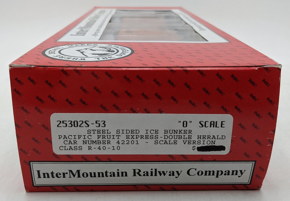 InterMountain 25302S-53 O PFE Steel Sided Ice Bunker #42201 (2-Rail) NIB