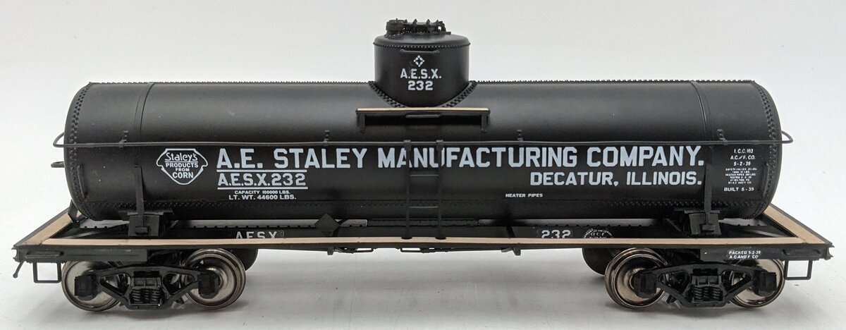 InterMountain 26312S-03 O AESX ACF Type 27 8,000 Gallon Tank Car #232 (2-Rail) LN/Box