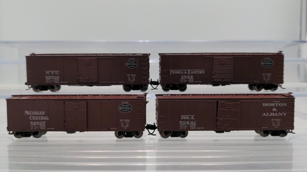 Broadway Limited 7271 N 1930's 40' Steel Boxcar Variety Set B (Set of 4) LN/Box