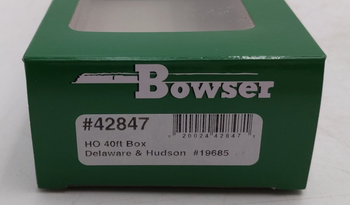 Bowser 42847 HO Delaware and Hudson 40' Steel Side Box Car Ready-To-Run #19685