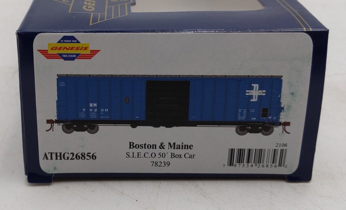 Athearn G26856 HO Boston & Maine 50' SIECO Boxcar #78239