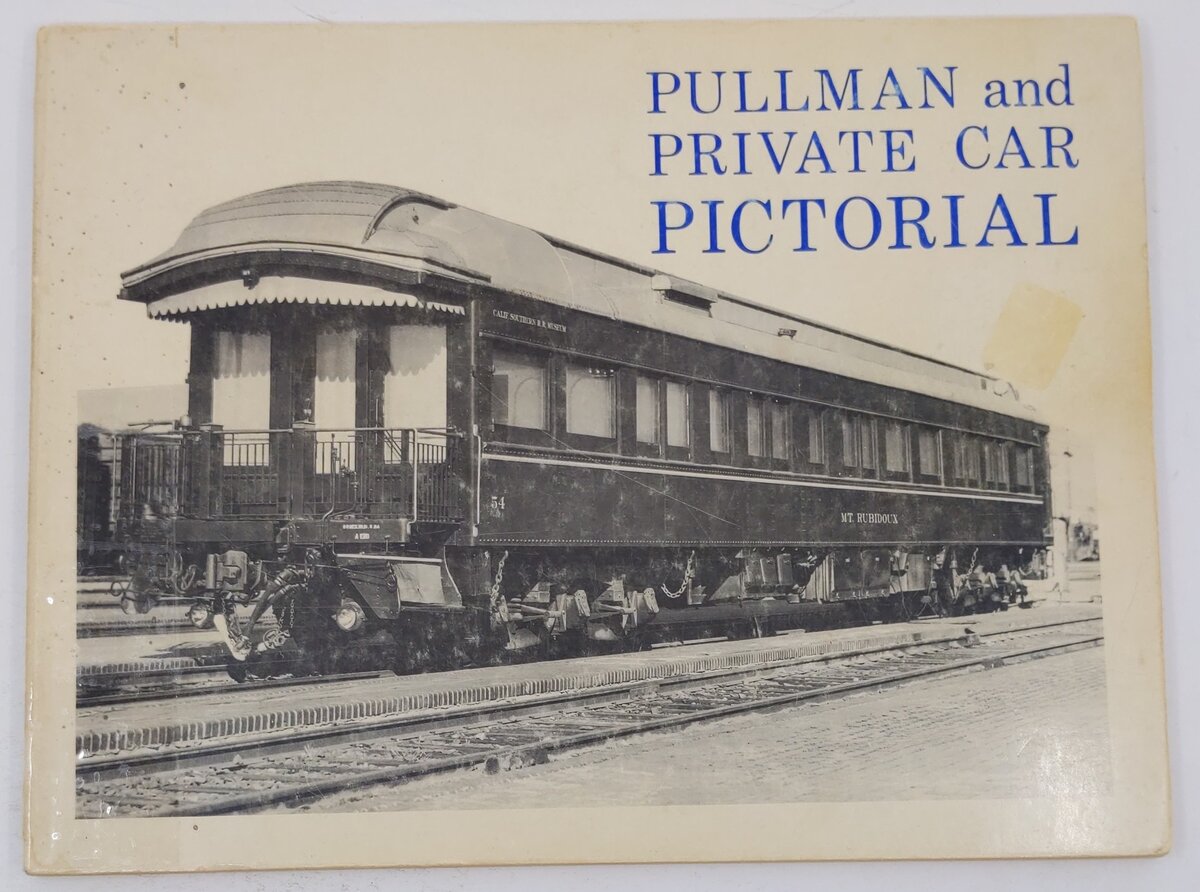 Pullman And Private Car Pictorial Paperback Book By Wayner Publications
