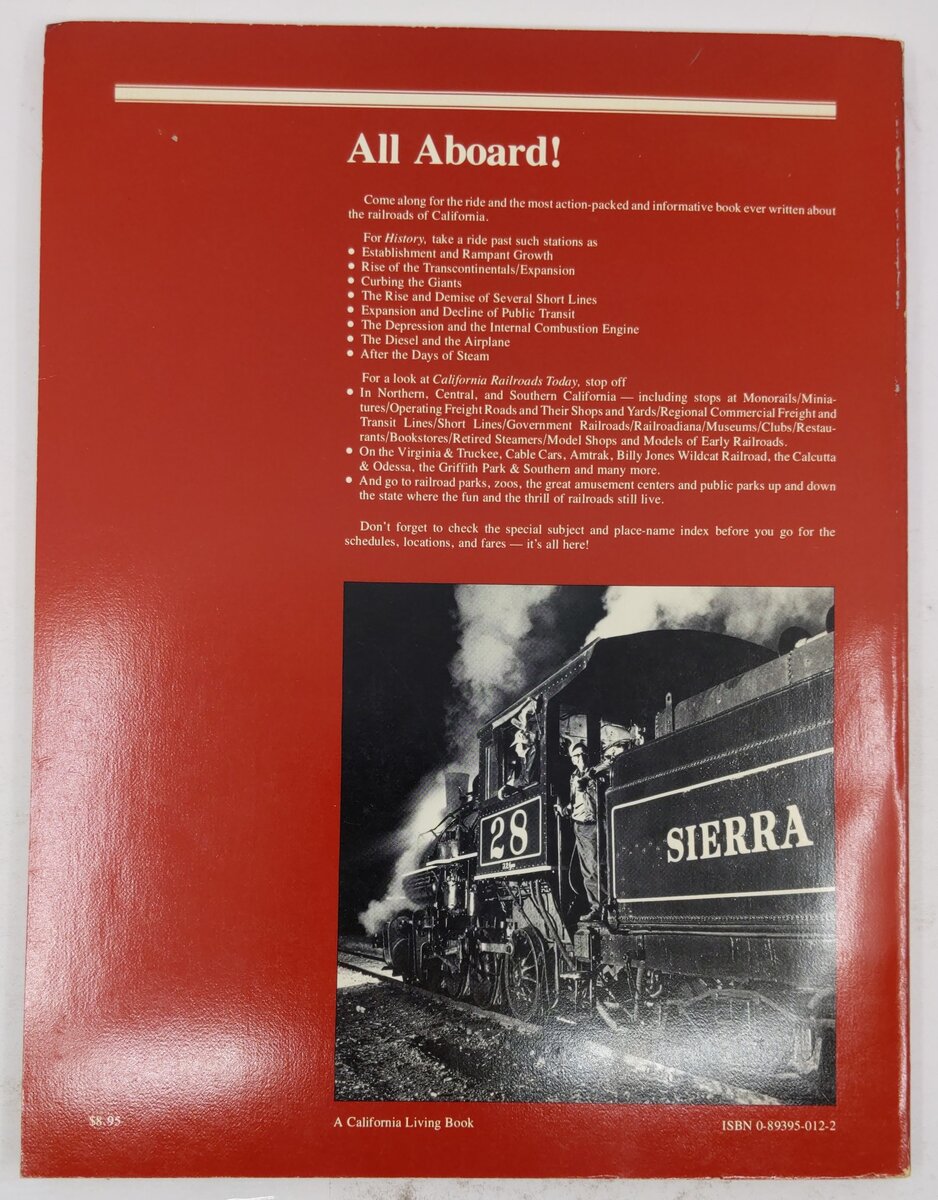 Tickets Please All About California Railroads Paperback Book By Dolan Eargle Jr VG