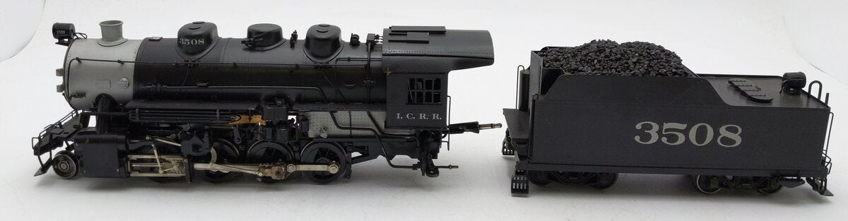 O Scale 2-Rail BRASS Custom Painted 2-8-0 I.C.R.R Locomotive & Tender 3508 EX