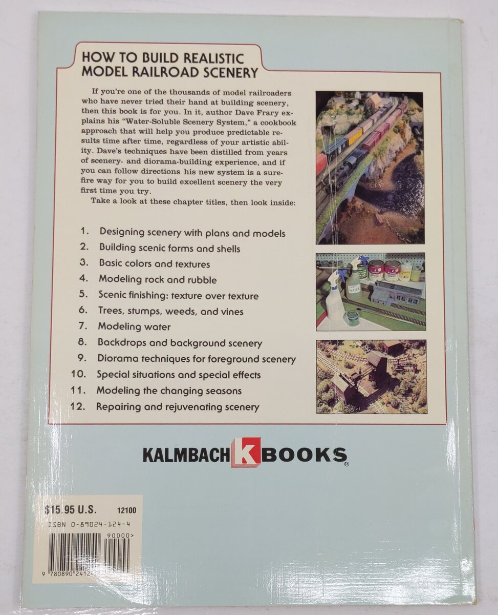 How To Build Realistic Model Railroad Scenery 2nd Edition Paperback Dave Frary VG