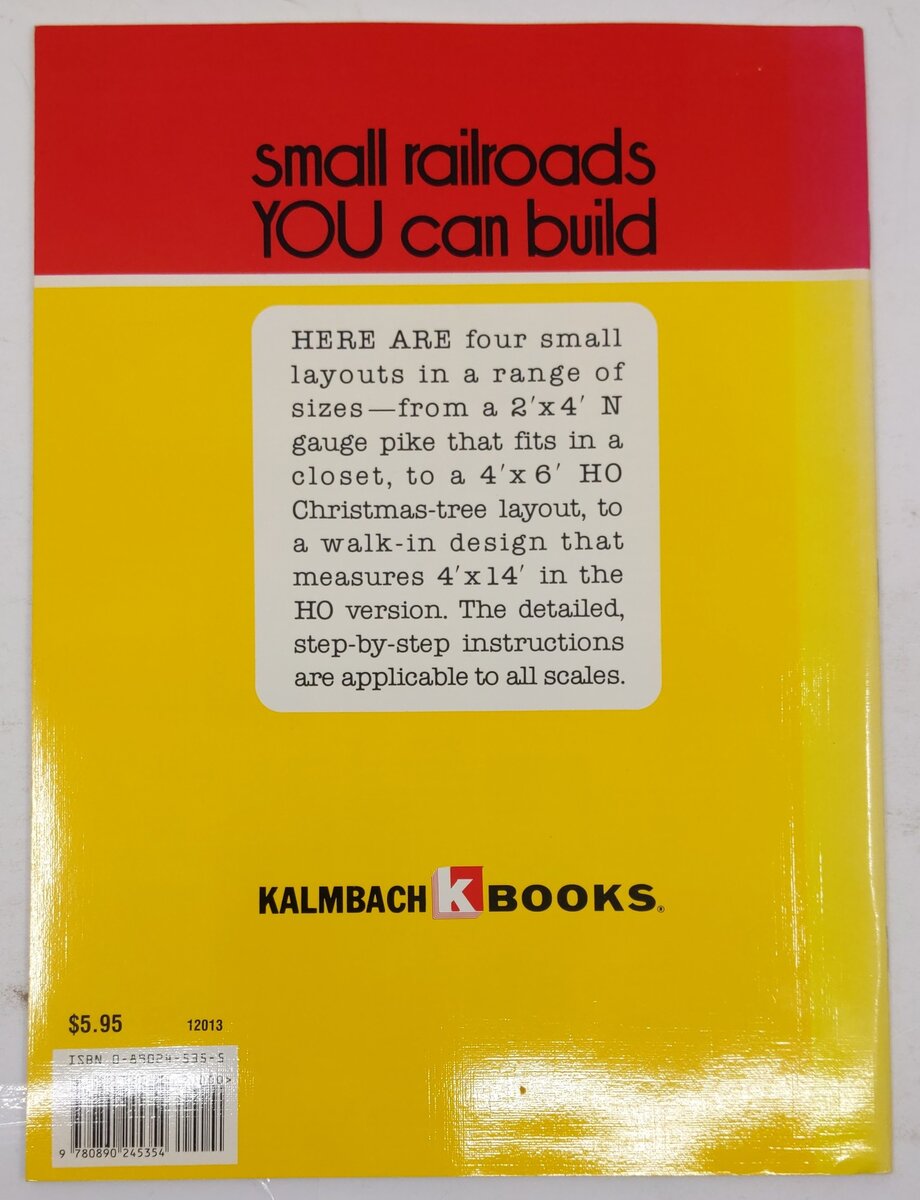 Small Railroads You Can Build Paperback Book By Bob Hayden VG