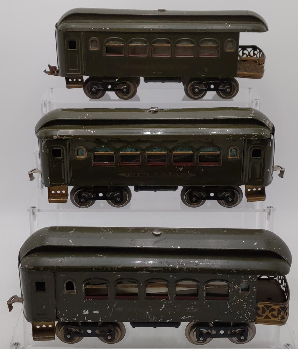 Lionel Vintage Standard Gauge New York Central Passenger Cars: 35, 35, 36 [3] VG