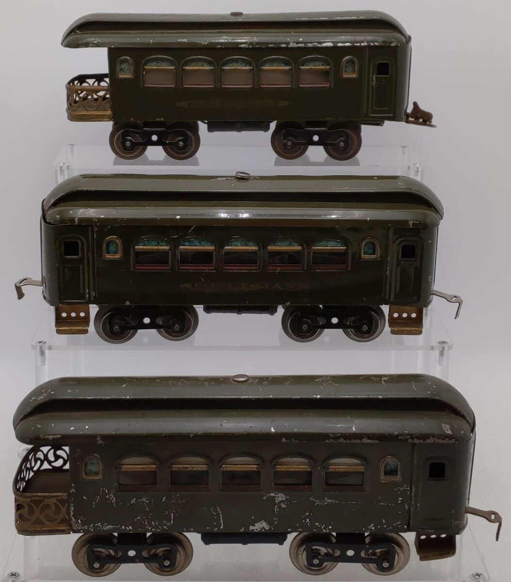 Lionel Vintage Standard Gauge New York Central Passenger Cars: 35, 35, 36 [3] VG