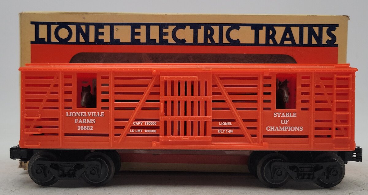 Lionel 6-16682 O Gauge Lionelville Farms Stock Car LN/Box