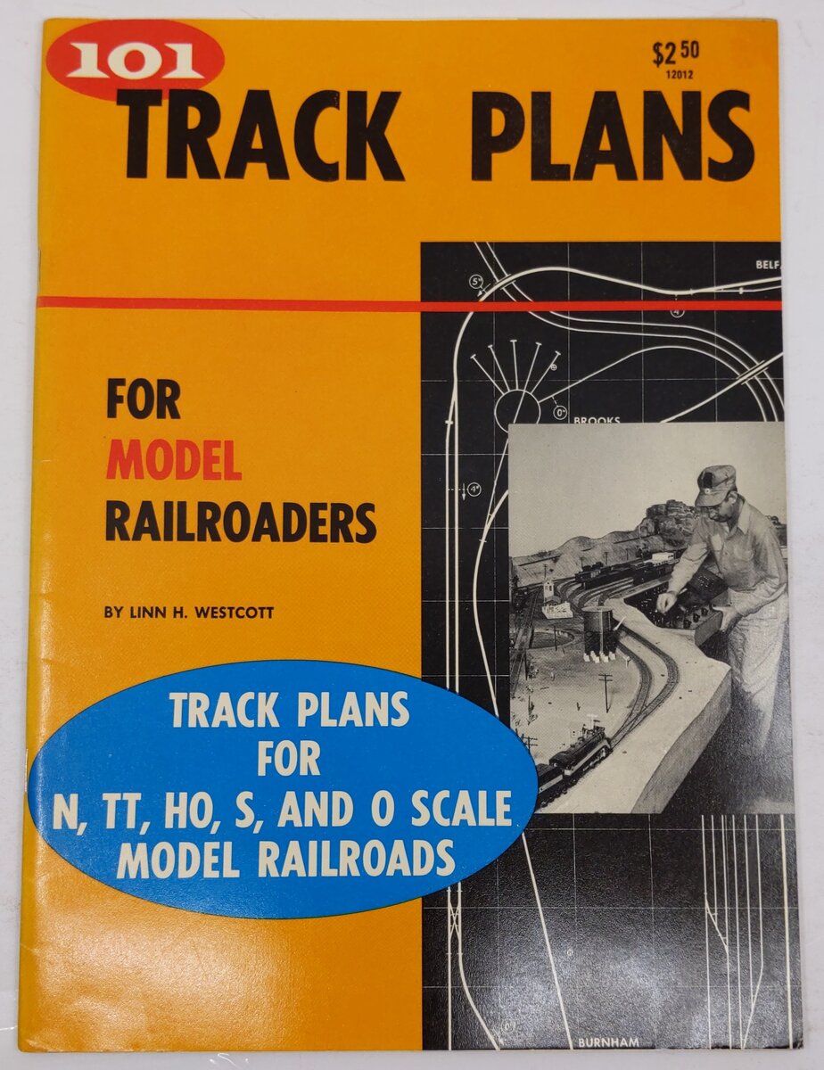 101 Track Plans For Model Railroaders Paperback Book By Linn H. Westcott VG