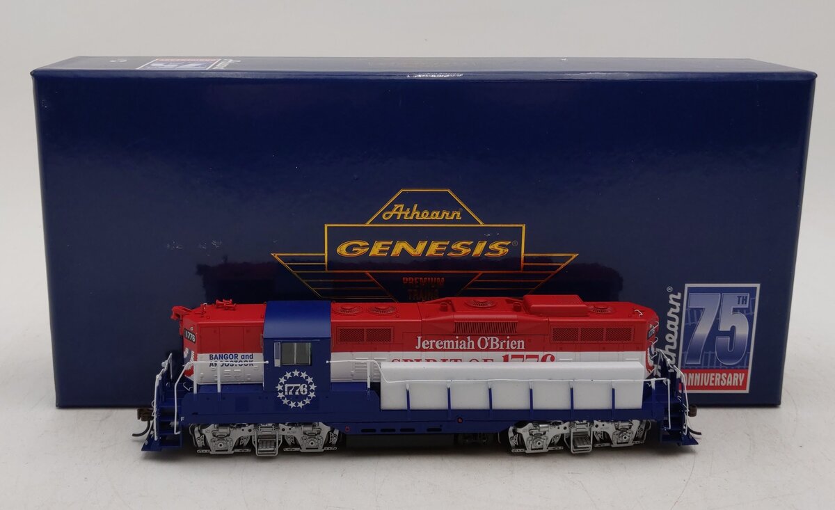 Athearn G82246 HO Bangor and Aroostook Railroad GP7 Diesel Locomotive #1776