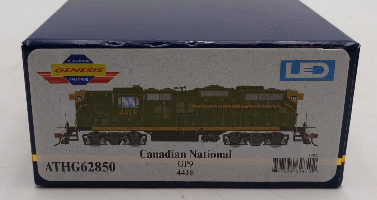 Athearn G62850 HO Canadian National GP9 Diesel Locomotive #4418 LN/Box