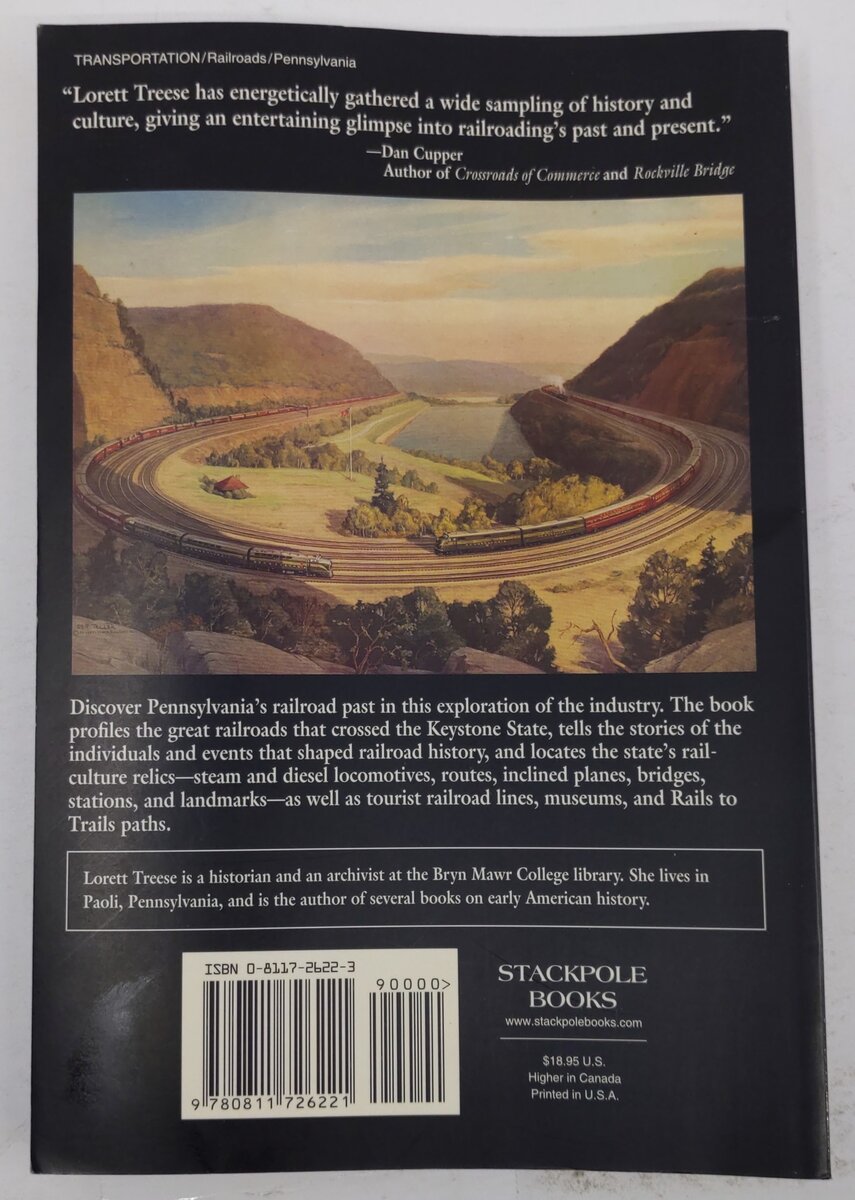 Railroads of Pennsylvania Paperback Book By Lorett Treese VG