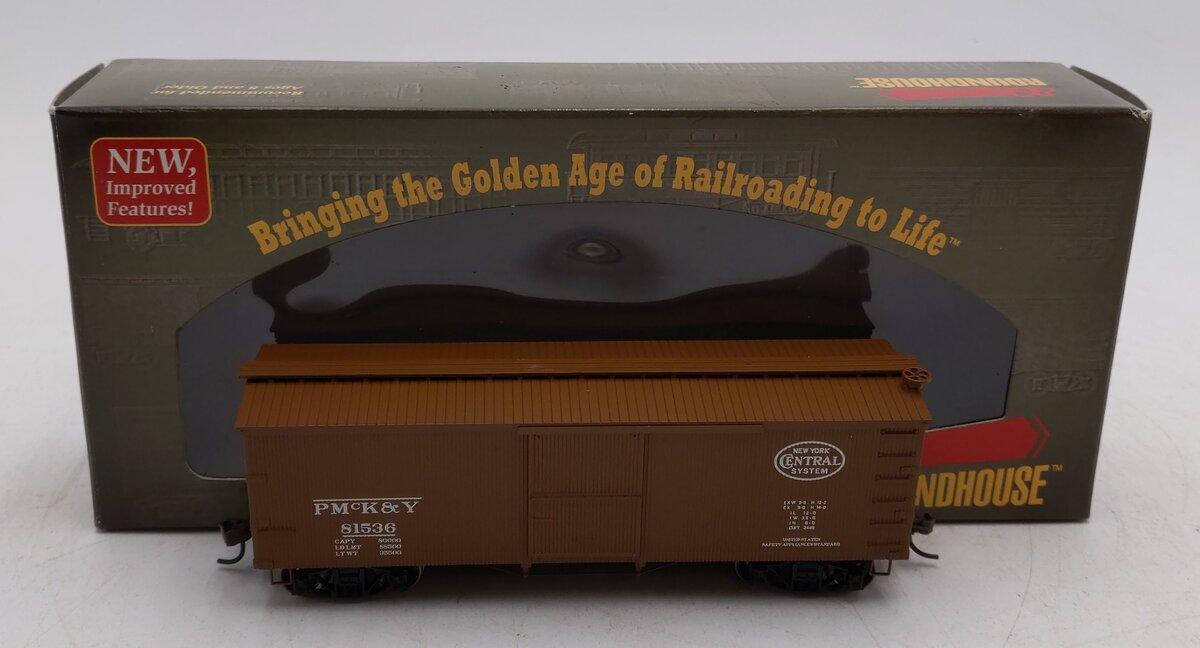 Roundhouse 84184 HO Scle P, MCK & Y/NYC Boxcar #81536 LN/Box