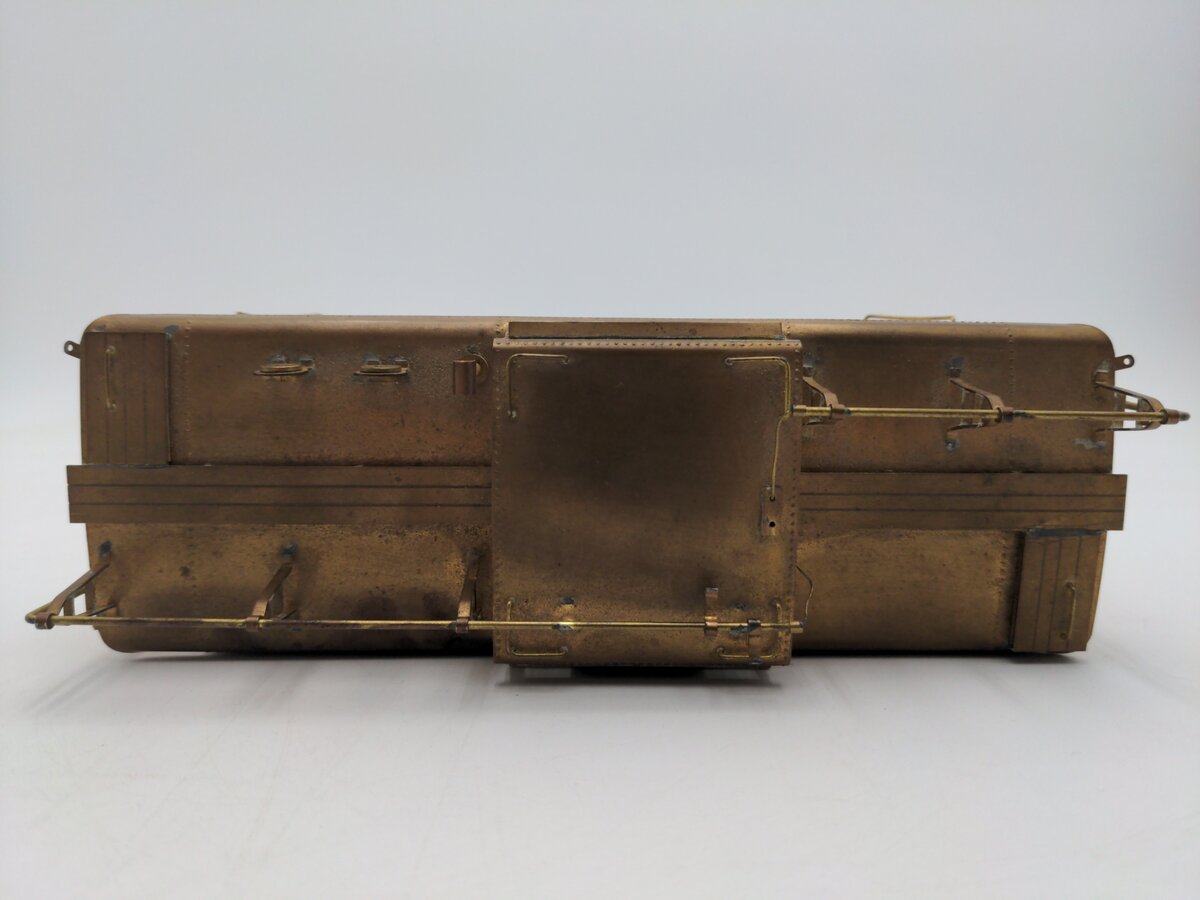 O Scale 2 Rail Brass Off Center Caboose (Undecorated)