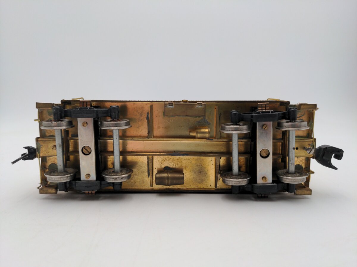 O Scale 2 Rail Brass Off Center Caboose (Undecorated)
