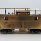 O Scale 2 Rail Brass Off Center Caboose (Undecorated)