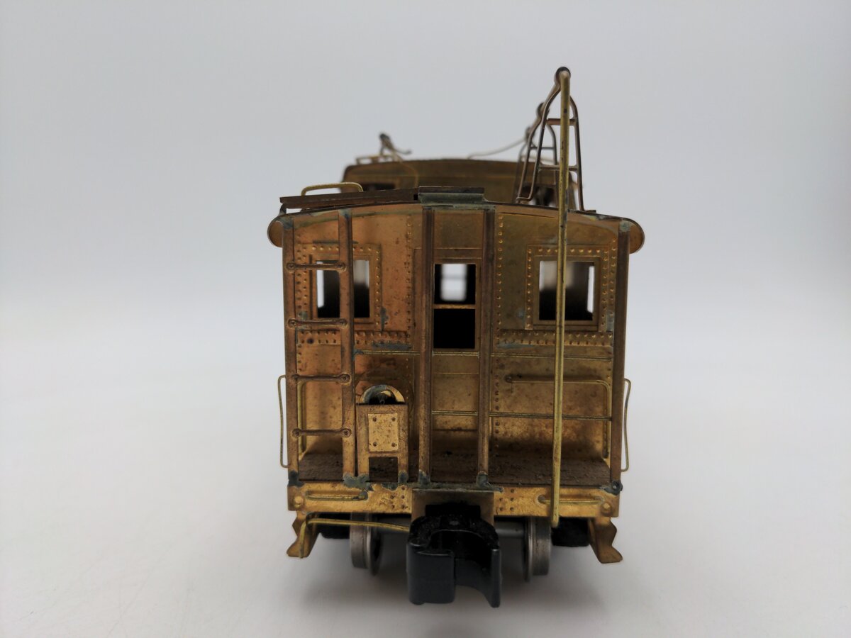 O Scale 2 Rail Brass Off Center Caboose (Undecorated)