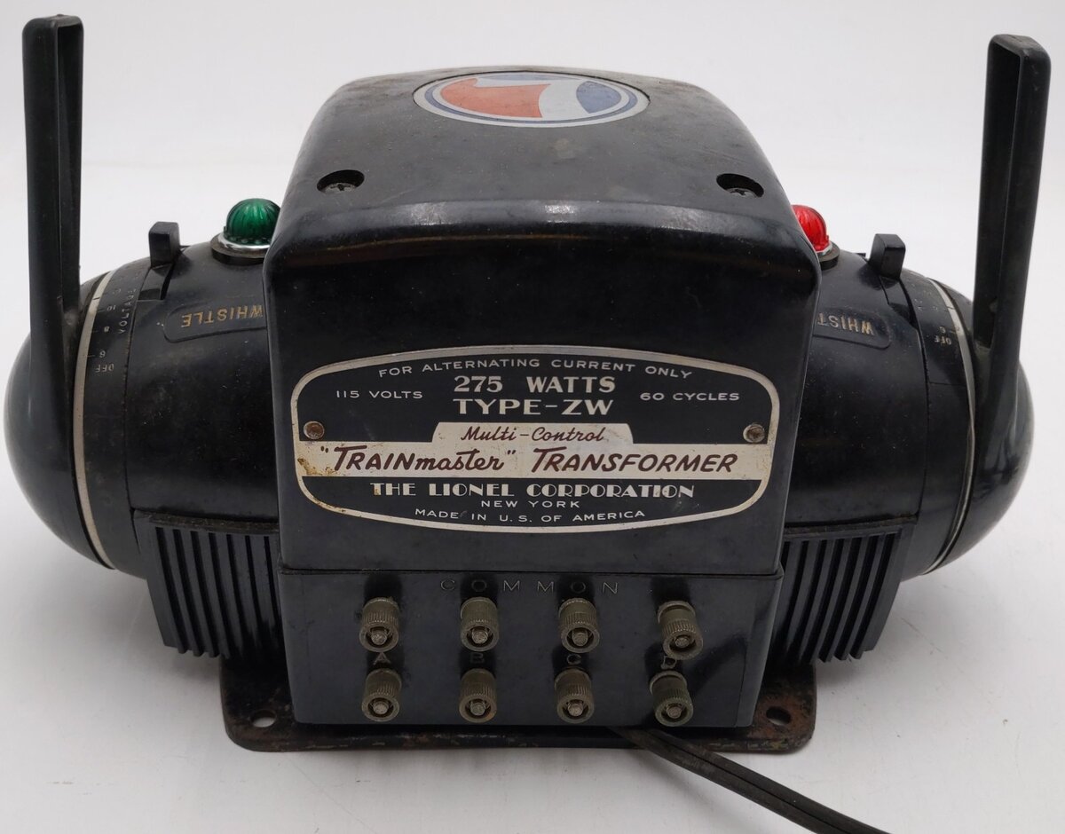 Lionel ZW Vintage O Trainmaster 275 Watt Transformer with Whistle VG/Box