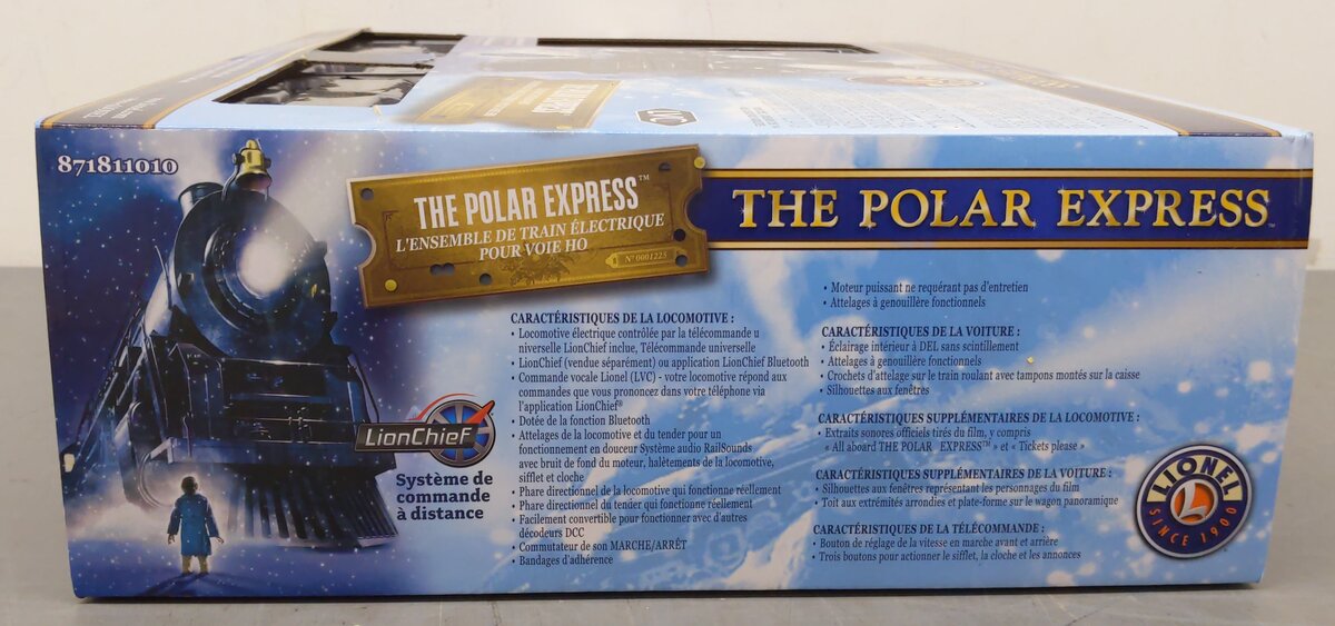 Lionel 871811010 HO Gauge The Polar Express LionChief Train Set with Bluetooth EX/Box
