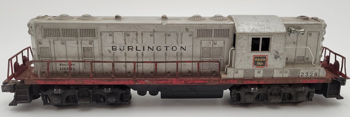 Lionel 2328 Vintage O Burlington GP-7 Powered EMD Diesel Locomotive