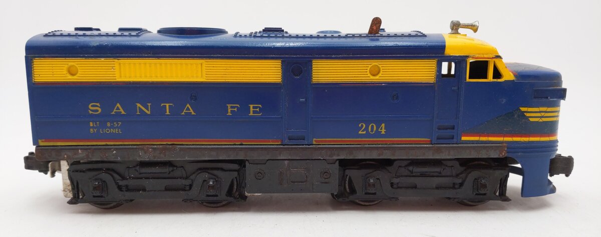 Lionel 204 Vintage O Santa Fe Powered A Unit Diesel Locomotive