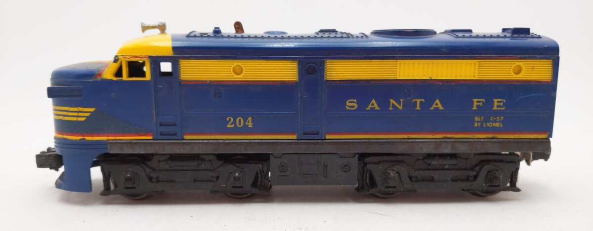 Lionel 204 Vintage O Santa Fe Powered A Unit Diesel Locomotive