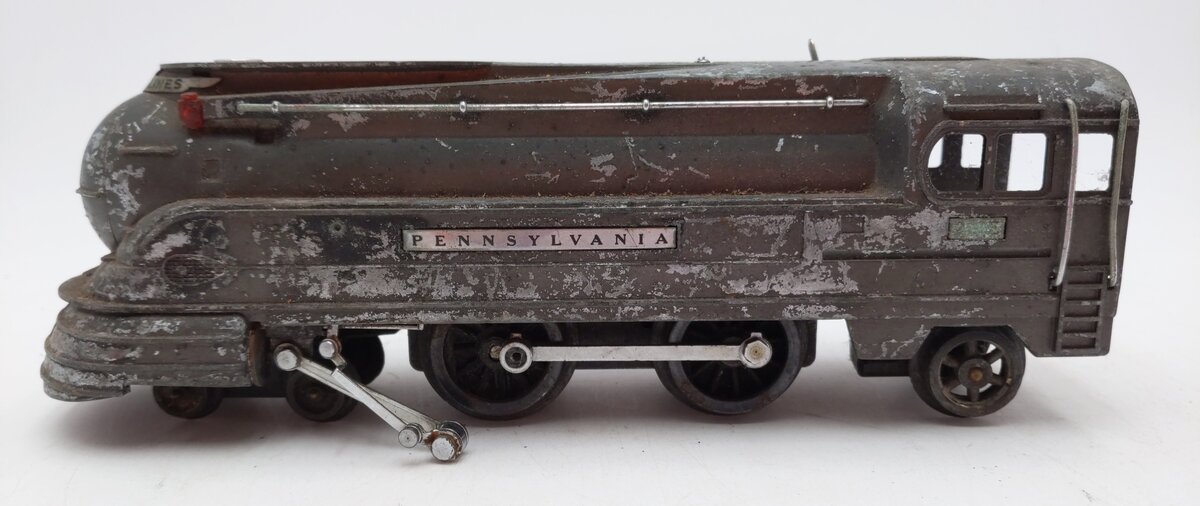 Lionel 238E VIntage O Prewar PRR Gray Torpedo Streamlined Steam Locomotive