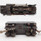 Lionel 259E Vintage O Gray 2-4-2 Streamlined Steam Locomotive & Tender