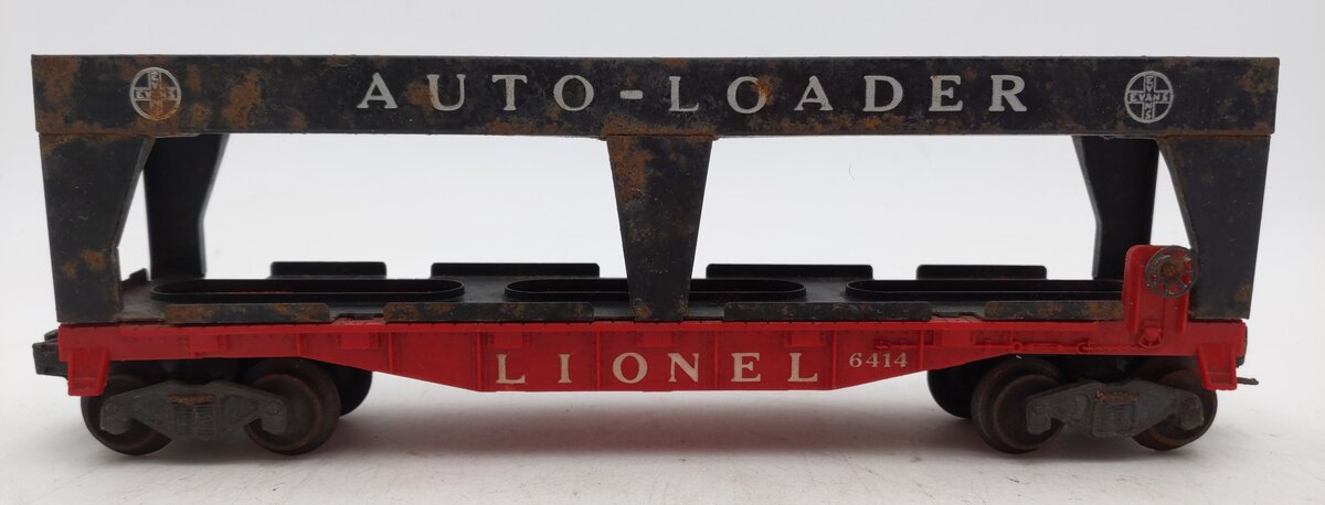 Lionel 6414 Vintage O Gauge Postwar Evans Autoloader with 4 Automobiles