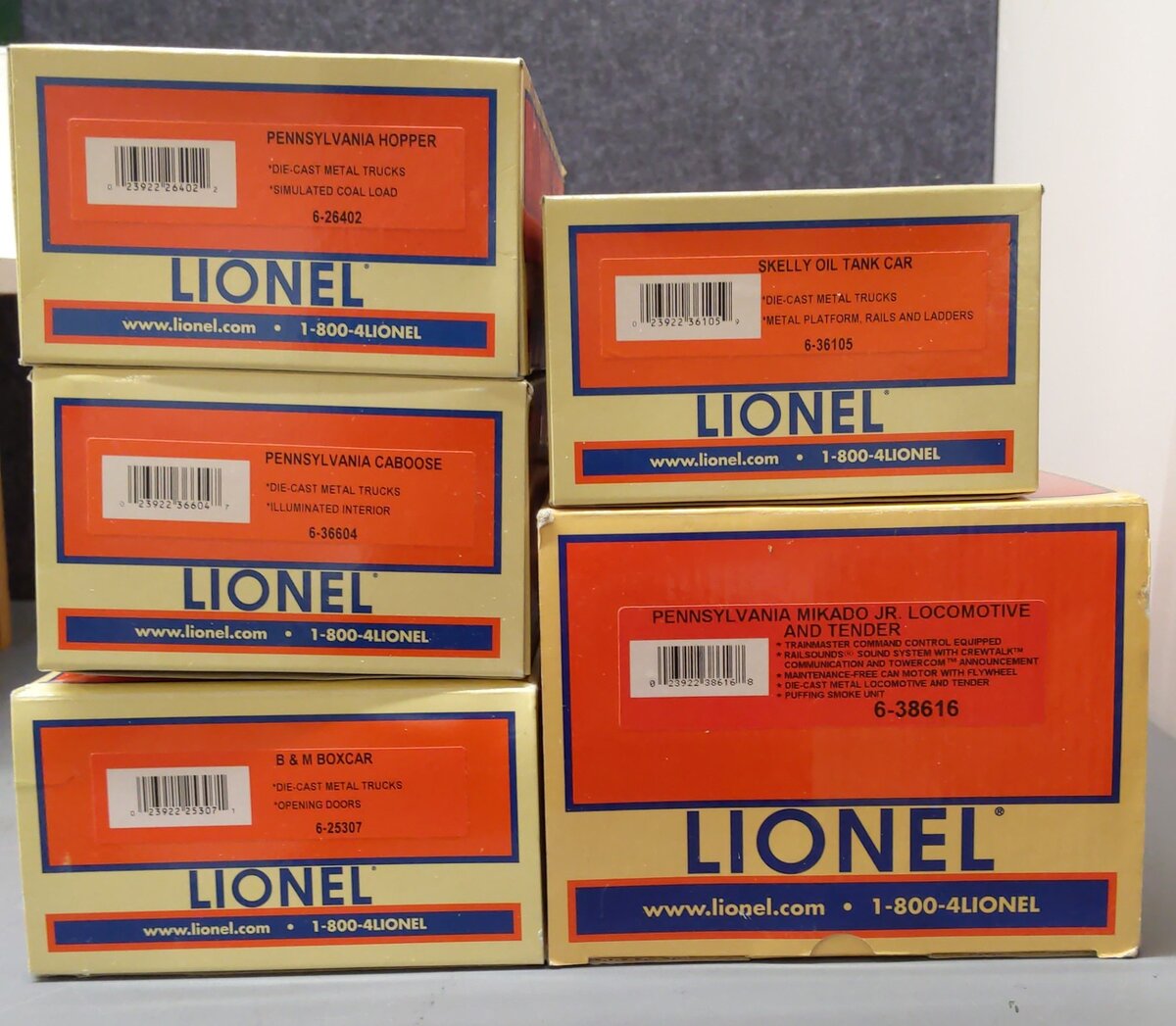 Lionel 6-30050 Pennsylvania O Gauge Super Steam Train Set EX/Box