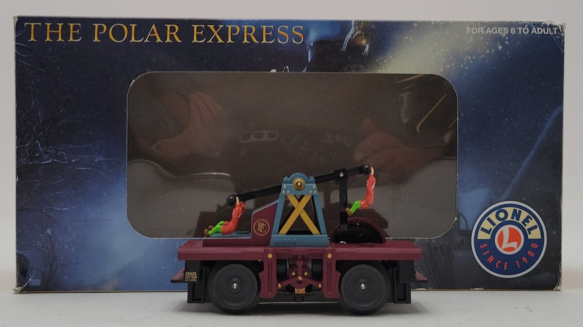 Lionel 6-28425 O Polar Express Motorized Elf Handcar EX/Box