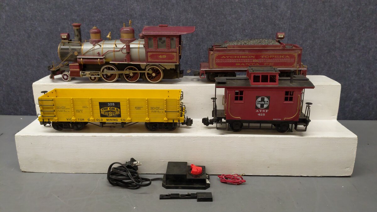 Bachmann 90011 Thunderbolt Express G Gauge Steam Train Set EX
