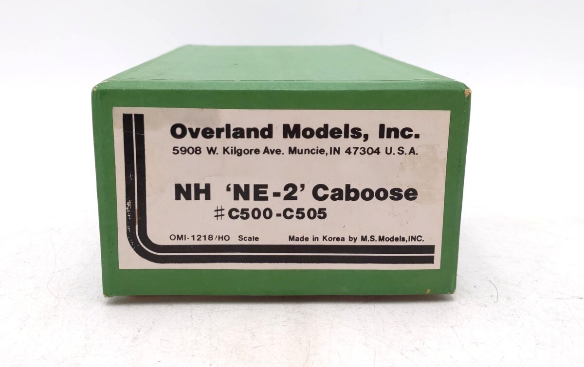 Overland 1218 HO Scale BRASS New Haven NE-2 Caboose #C-501 EX/Box
