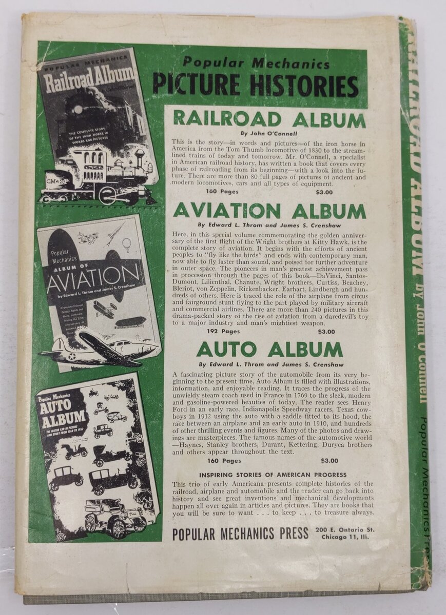 Popular Mechanics Railroad Album Hardcover Book By John O'Connell VG