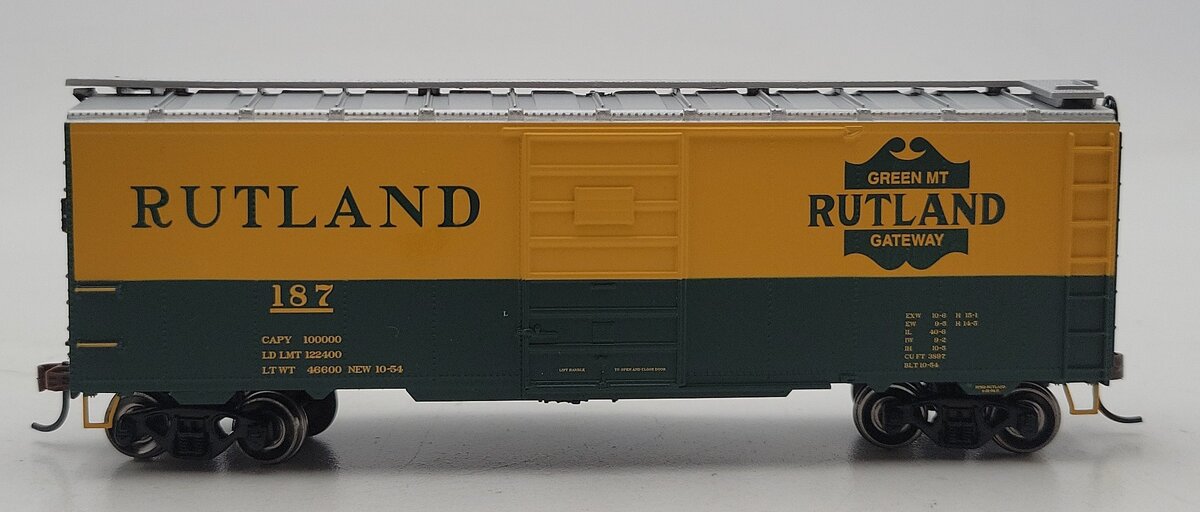 Athearn 71997 HO Rutland 40' Youngstown Door Boxcar #187