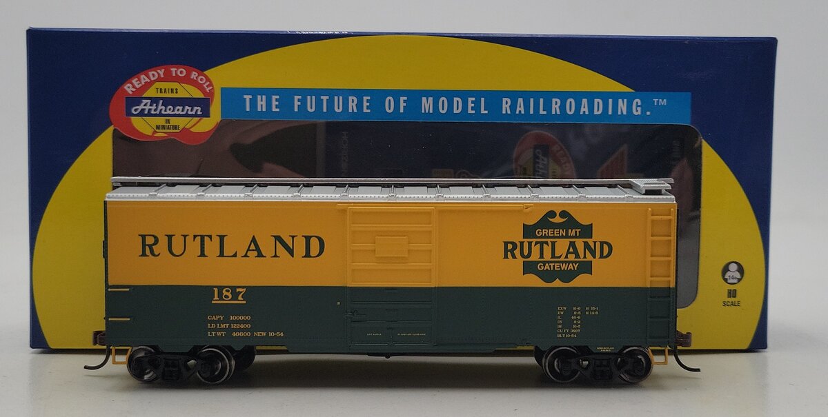 Athearn 71997 HO Rutland 40' Youngstown Door Boxcar #187