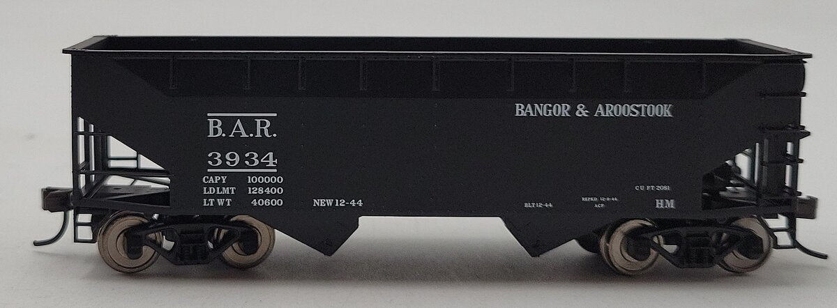 Atlas 18902 HO Scale Banger & aroostook 2-Bay Offset Hopper #3934