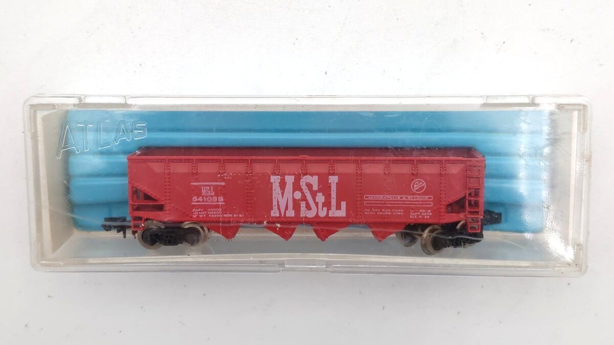 Atlas 2422 N Scale Minneapolis & St Louis Hopper # 541002 EX/Box