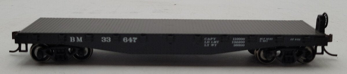 Athearn 97726 HO Scale Boston & Maine 40' Flat Car #33647