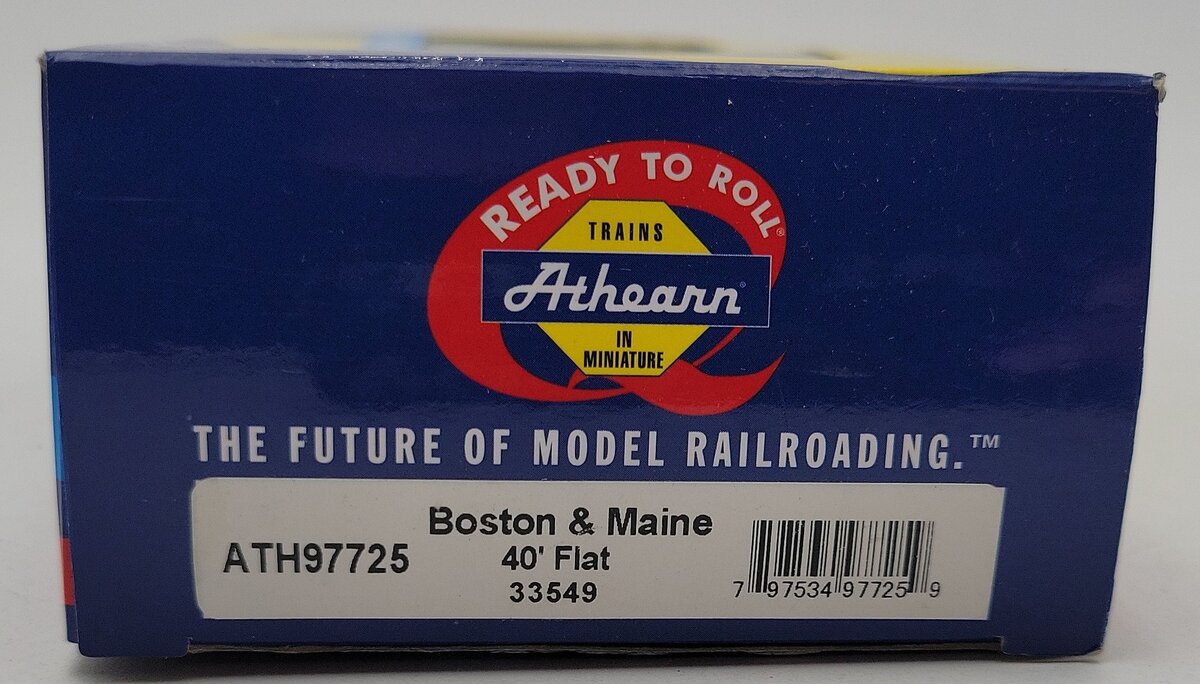 Athearn 97725 HO Scale Boston & Maine 40' Flat Car #33549