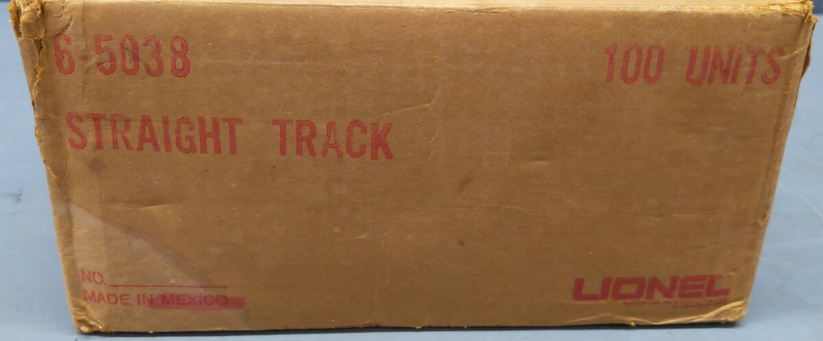 Lionel 6-65038 O-27 Tubular Straight Track Sections (100) VG/Box