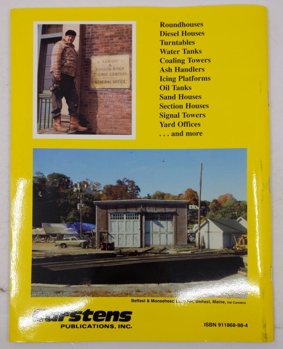 Locomotive Terminals & Railroad Structures Paperback Book By Hal Carstens EX