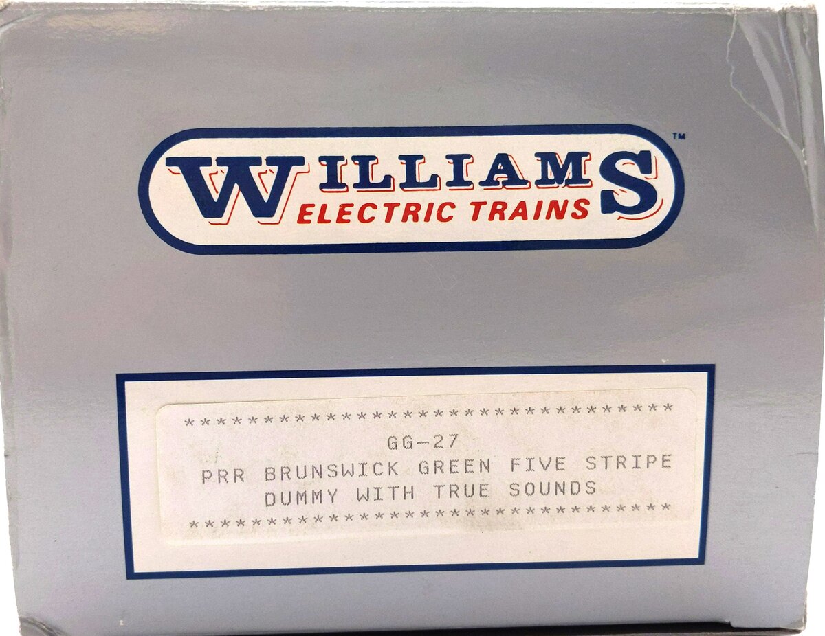 Williams GG27 O PRR Brunswick Green Five Stripe Powered Electric Loco #4937 EX/Box