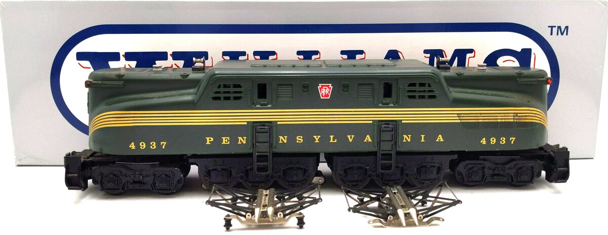Williams GG27 O PRR Brunswick Green Five Stripe Powered Electric Loco #4937 EX/Box